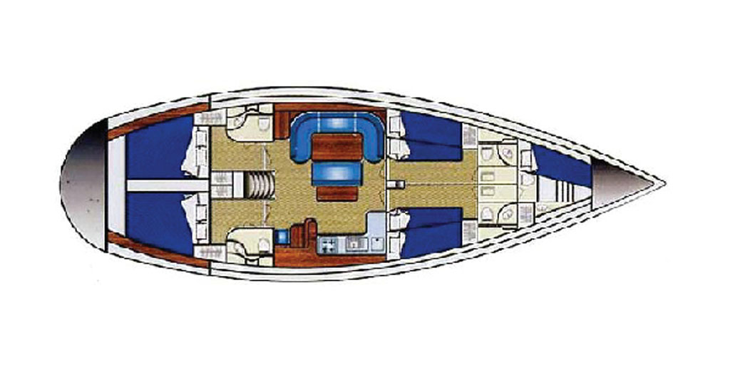 Layout for Ocean Star 51.2 4 cab