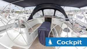Charter yacht cockpit