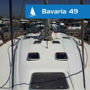 Bavaria charter yacht foredeck
