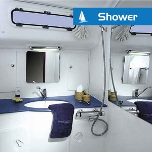 Charter yacht heads and shower